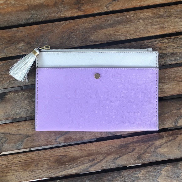 J. Crew Handbags - J Crew medium leather pouch nwot